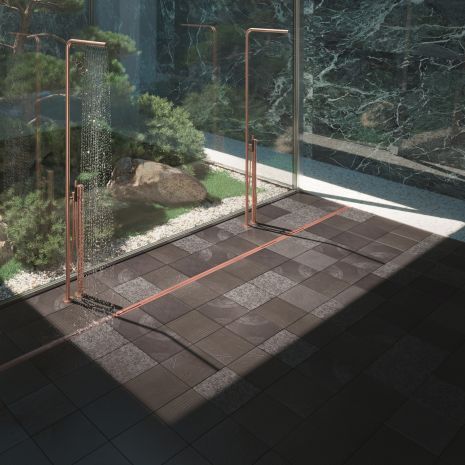 Priority-Partner bei Hadi Teheranis H.O.M.E. Haus 2022 – Dallmer gestaltet Master-Bad mit Entwässerungssystem DallFlex